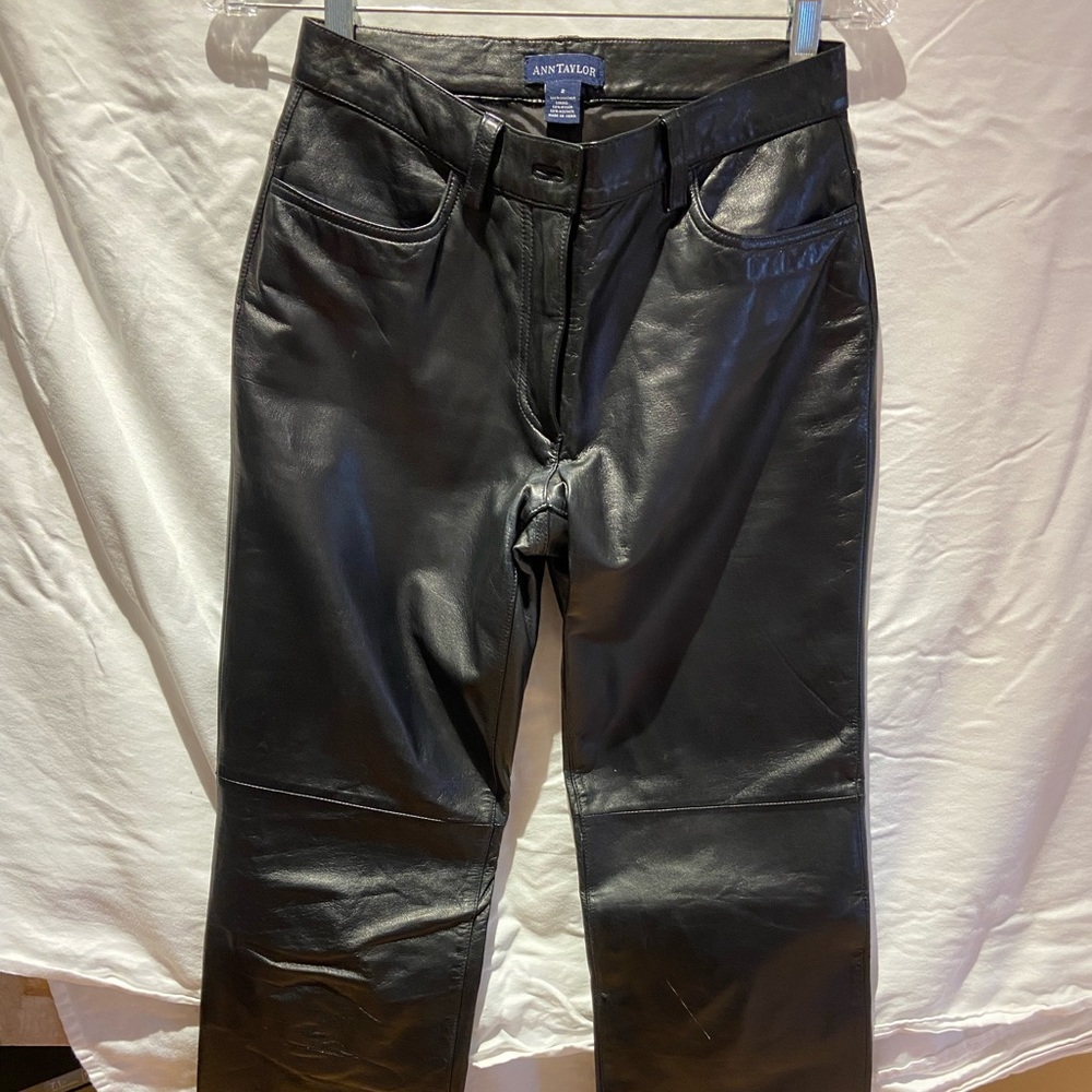 Ann Taylor leather pants